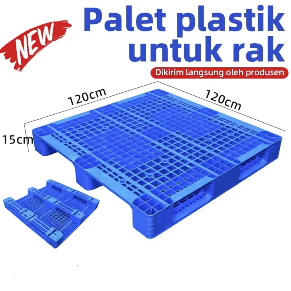 Palet plastik semua ukuran ready