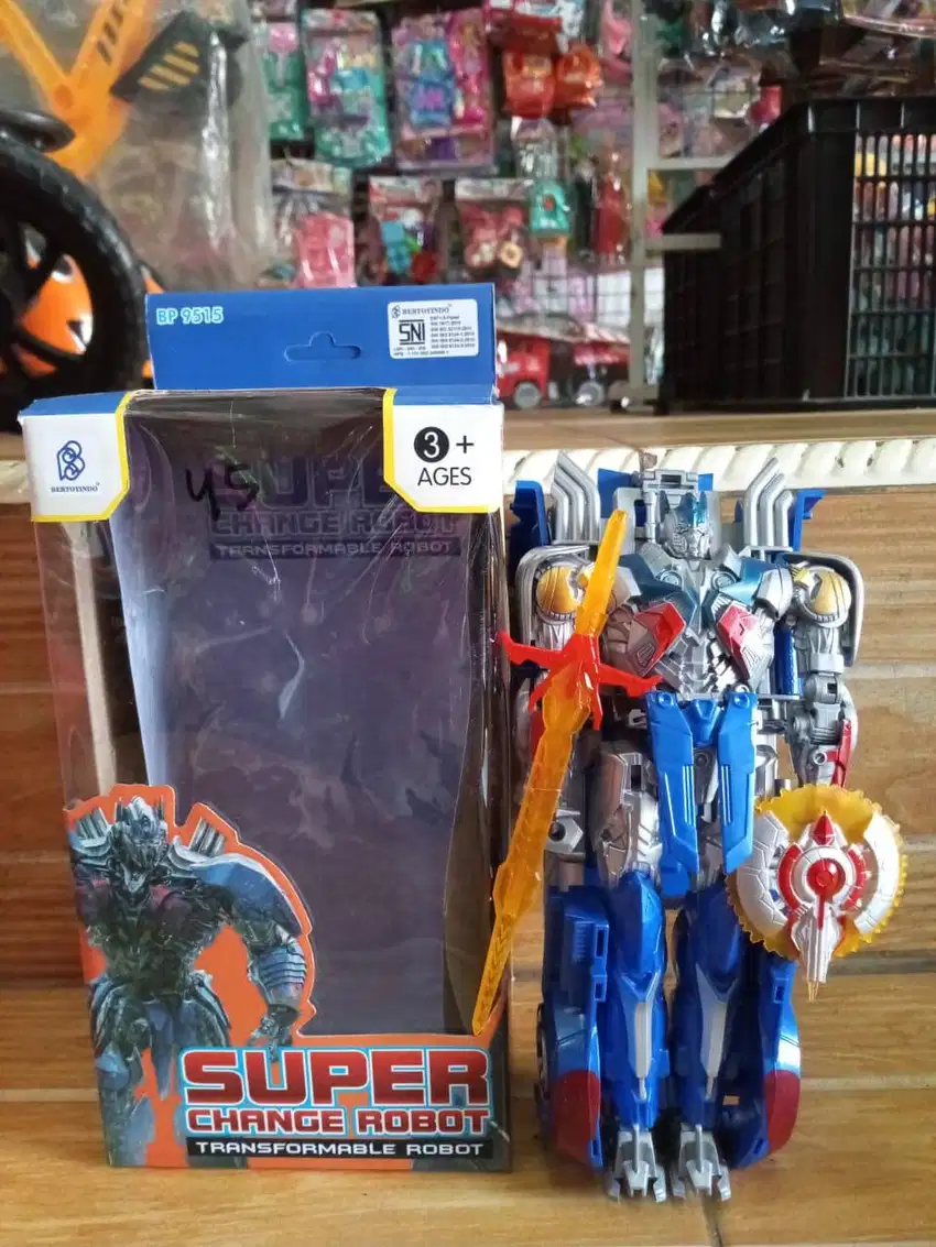 mainan anak robot transformer