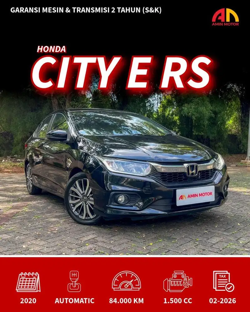 Honda City E RS A/T 2020 pemakaian 2021