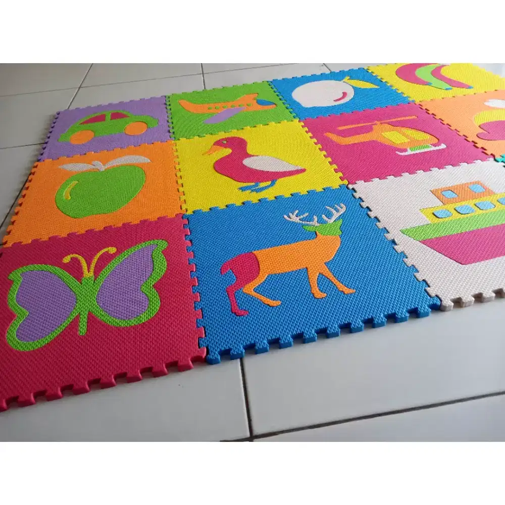 jual murah alas matras puzzle lantai anak bayi karpet foam playmat