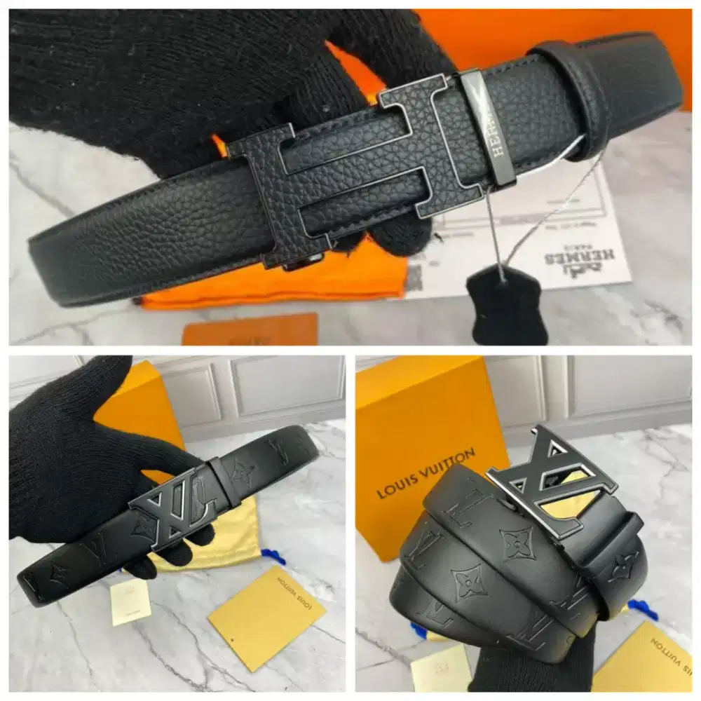 BELT IKAT PINGGANG LV or hermes NEW MODEL fullset box