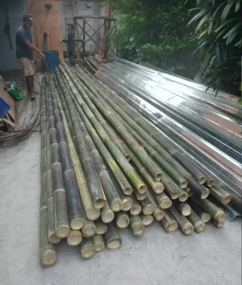 Jual bambu steger cor,kaso, dolken, triplek, papan dll