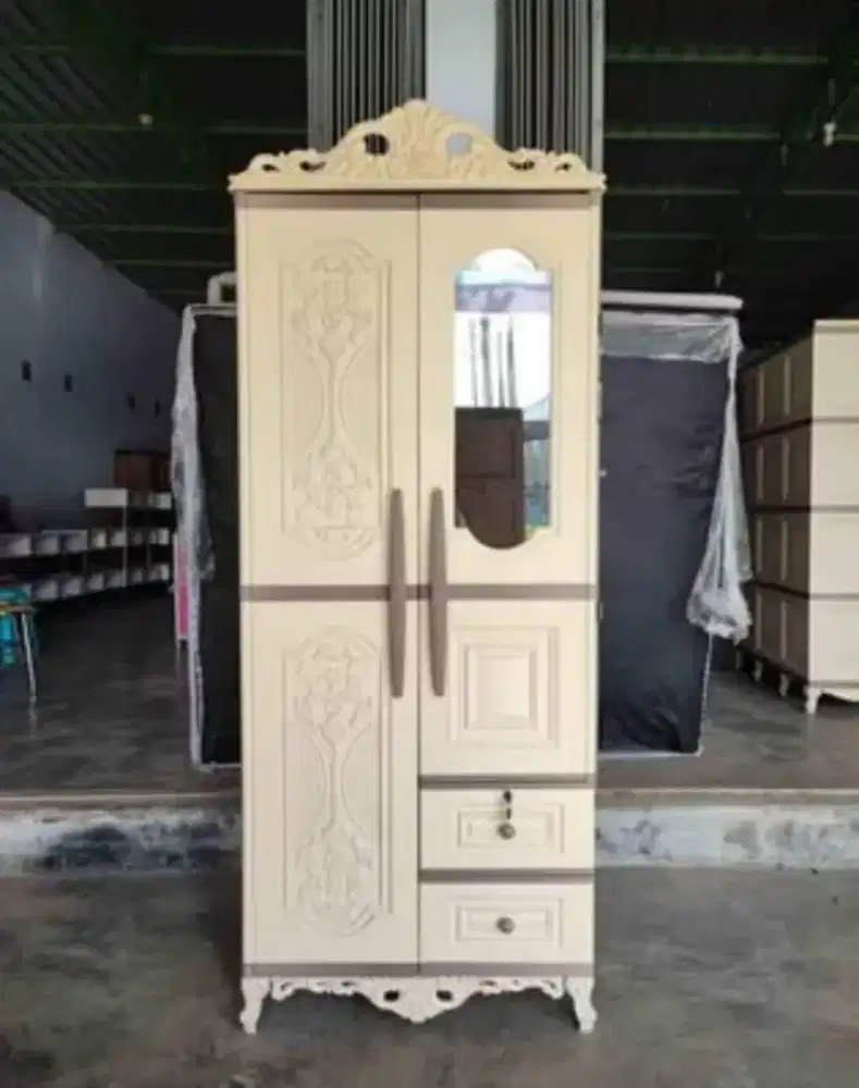 Lemari Pakaian 2 Pintu Plastik Olymplast OTC 2PL Classic