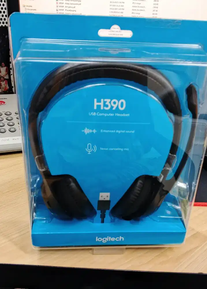 Logitech H390 USB Headphone noise cancelation Baru Segel