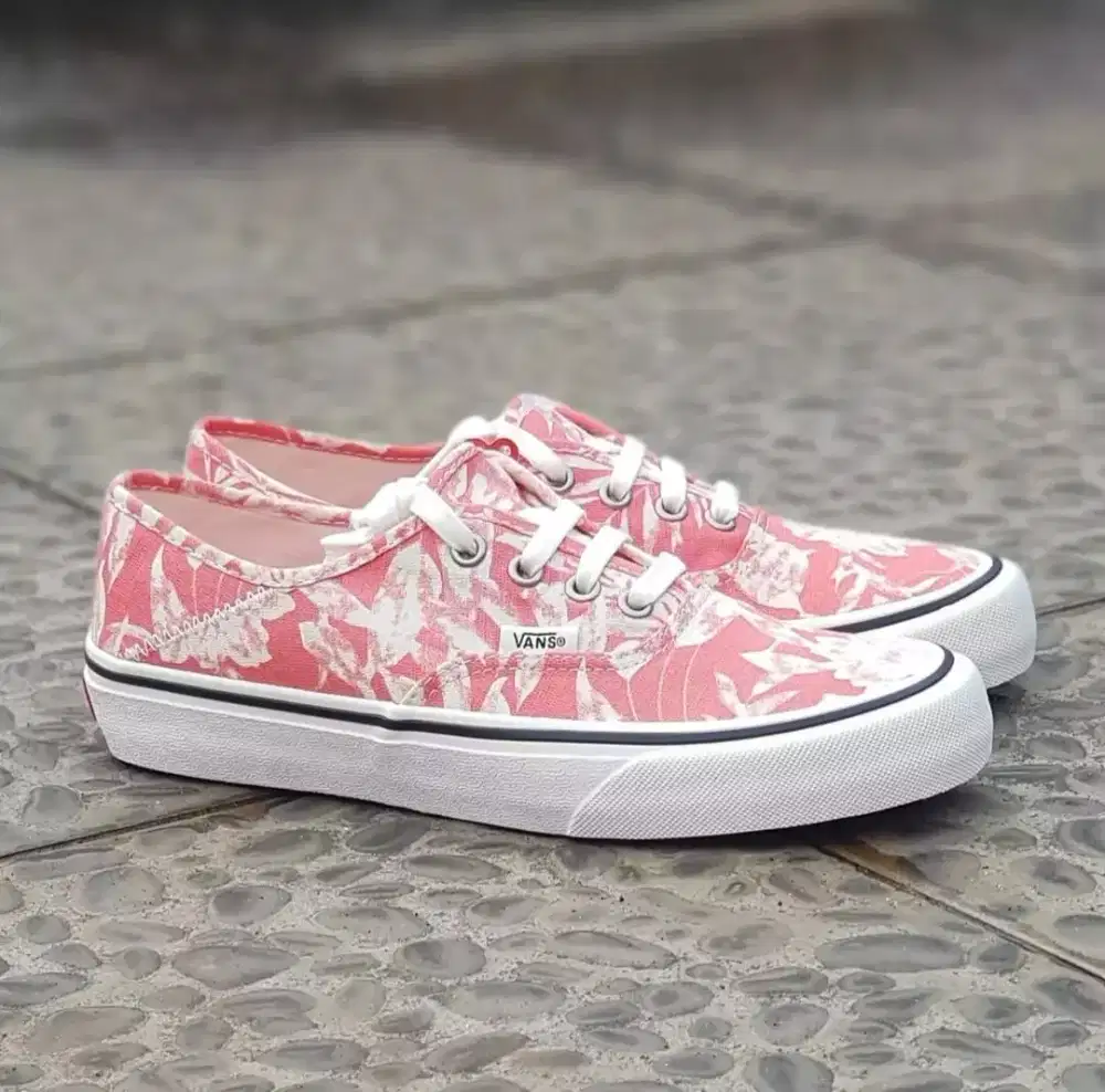 Vans Authentic SF Floral Red Original Resmi Navya