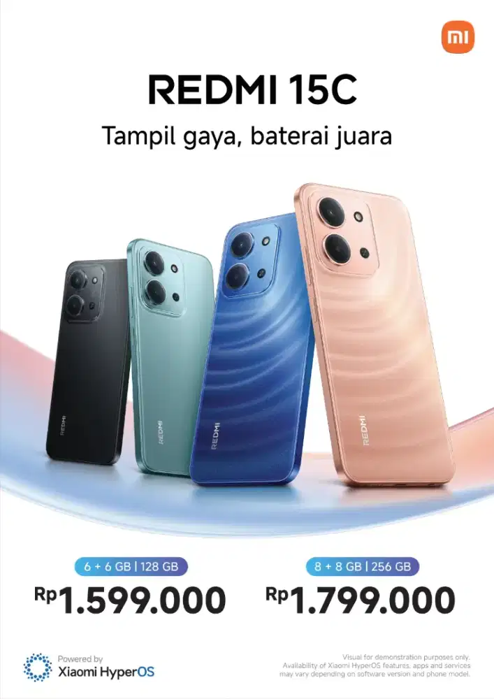 Xiaomi Redmi 15C 6/128 dan 8/256 free ongkir dapet lengkap