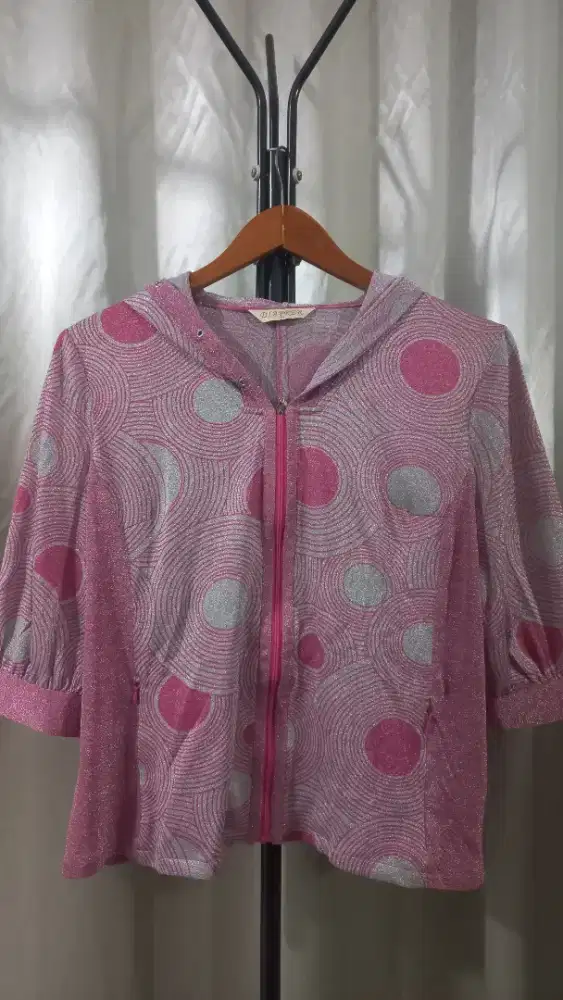 Jacket Blouse Ladies Glitter Import
