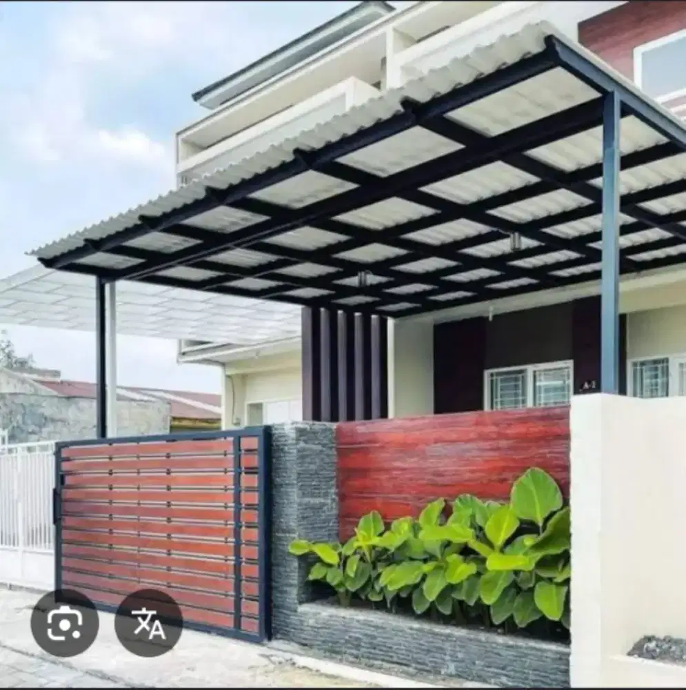 Kanopi minimalis indah dan menarik