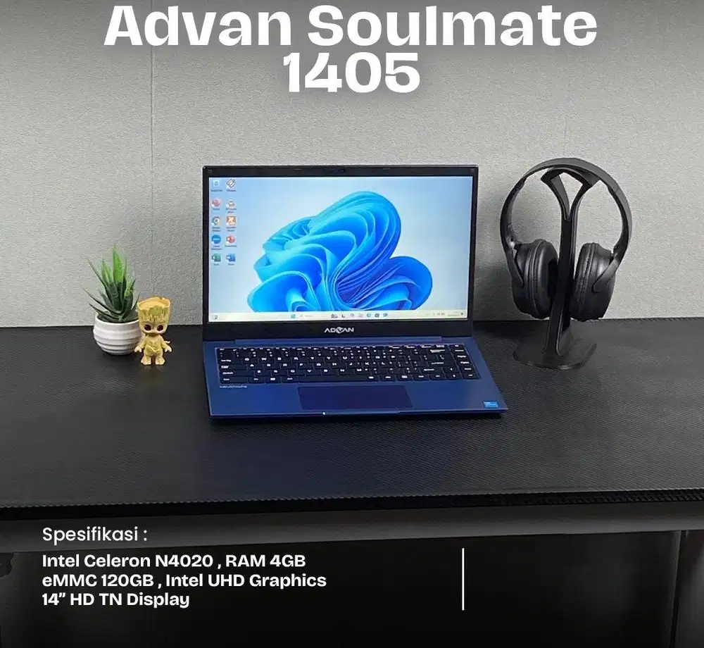 Laptop Murah Buat Kuliah/Kerja - Advan Soulmate 1405