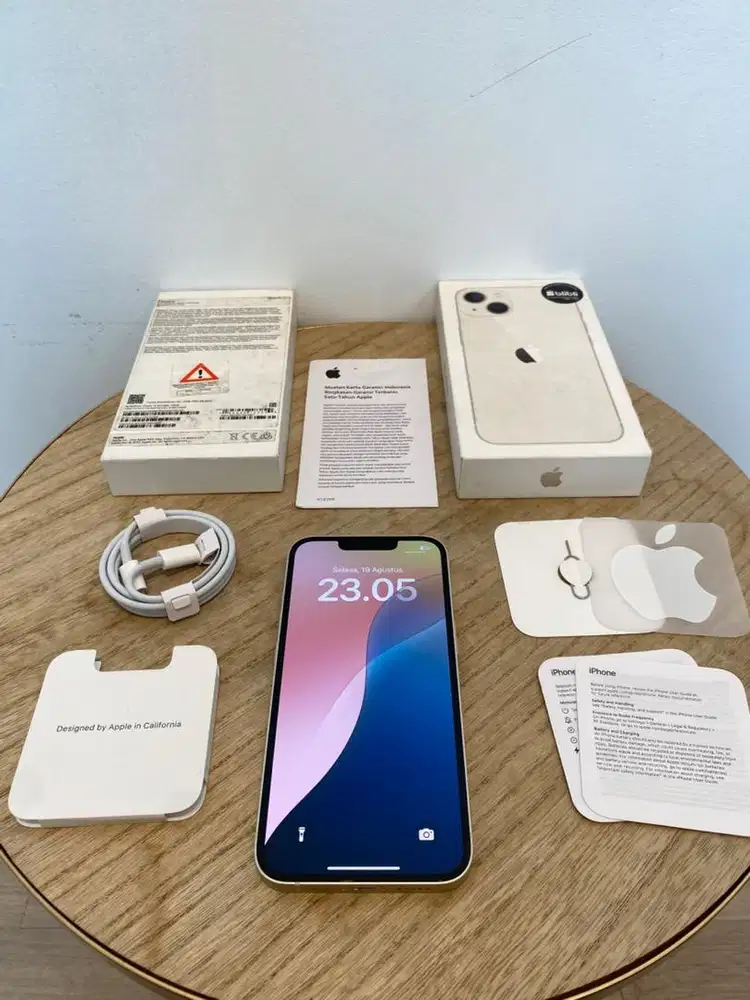 Second iBox Garansi On iPhone 13 128GB Starlight Fullset Anti Blokir