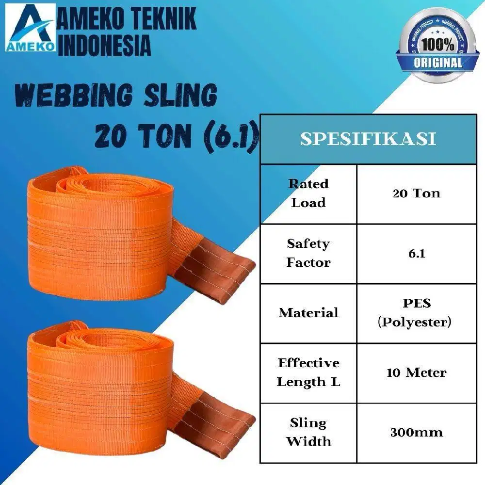 WEBBING SLING 20 TON (6.1) - AMEKO