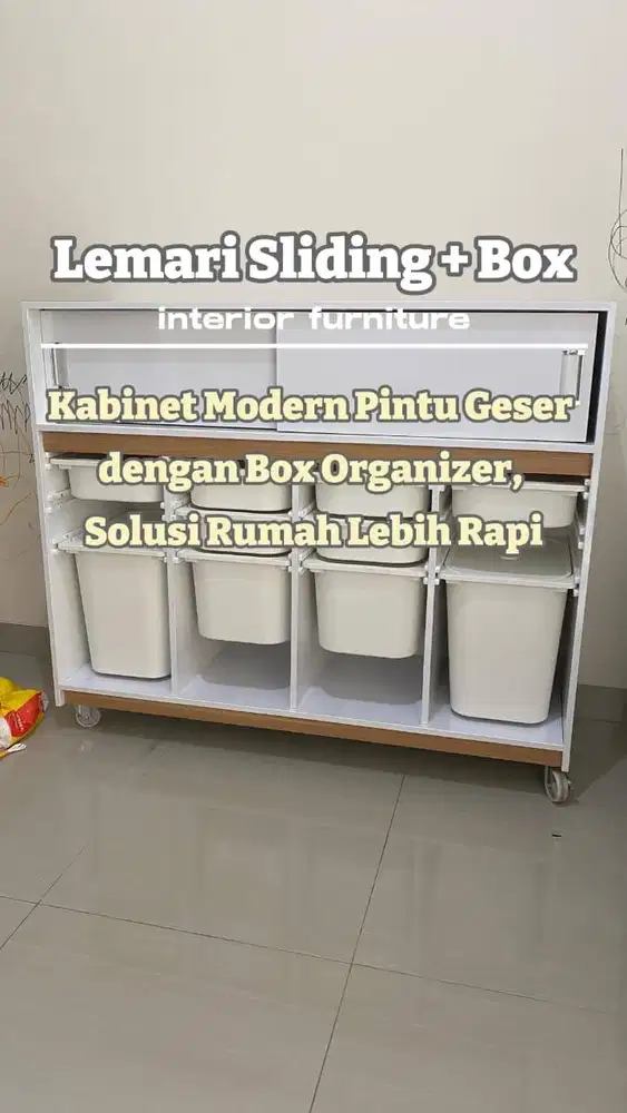 LEMARI GESER+BOX PENYIMPANAN/LEMARI BOX PENYIMPANAN/LEMARI STORAGE