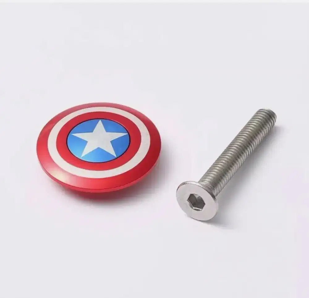 Top Cap Stem Sepeda Captain America