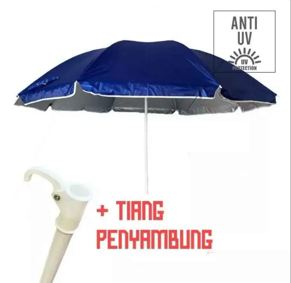 Payung jualan berbagai ukuran dan kaki besinya