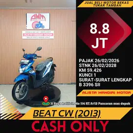 HOND BEAT CW TH 2013 PLAT JAKSEL PAJAK ON ONLY CASH