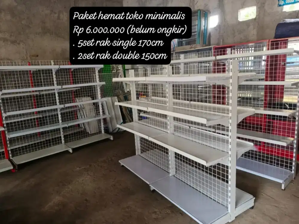 Borongan rak bekas alfamart