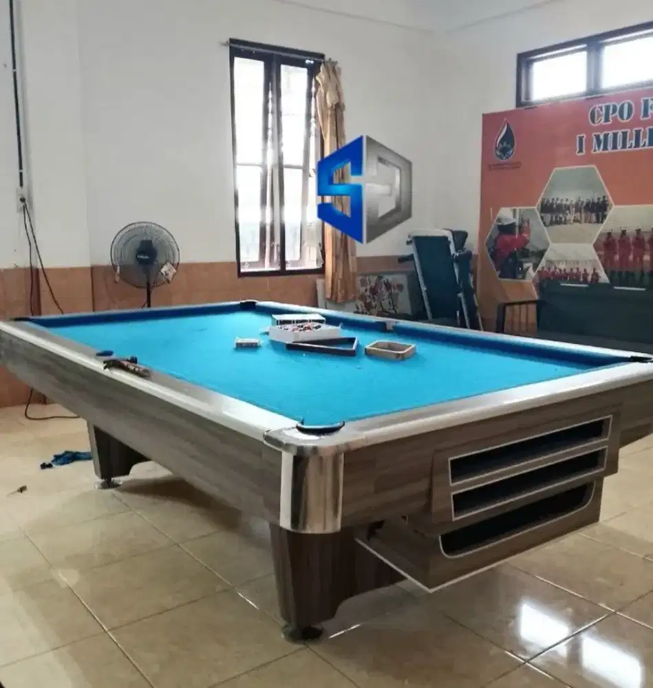 Billiard Table 9feet 9ft Full set perlengkapan bermain biliar bilyar