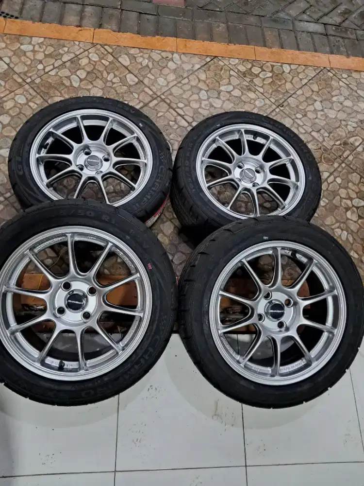 Paket velg baru ring 15 4x100 ban baru gt radial sx2 195/50 R15 4pcs