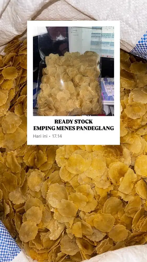 Emping mentah menes pandeglang banten