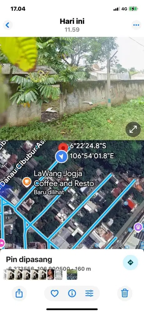 Dijual Cepat Tanah Kavling Sblah TSM dekat staaiun LRT Harjamukti