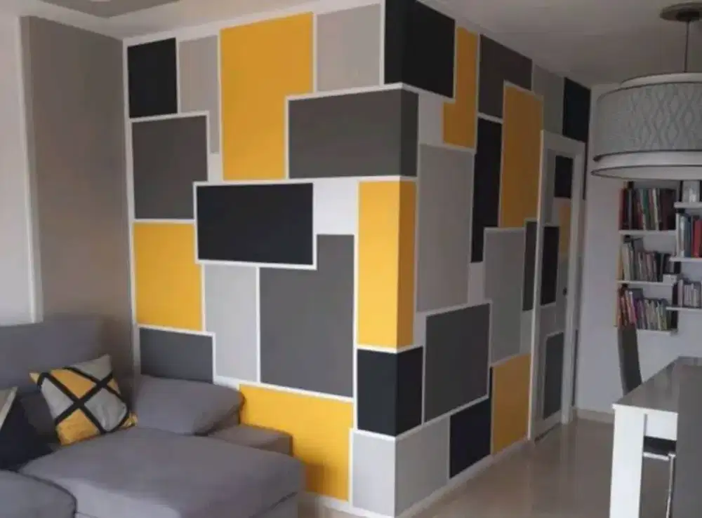 SPECIALIST TUKANG CAT DINDING GEOMETRIC MOTIF POLA