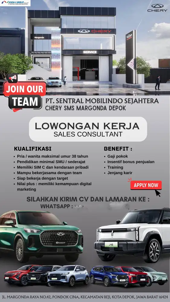 Lowongan Kerja Sales Mobil