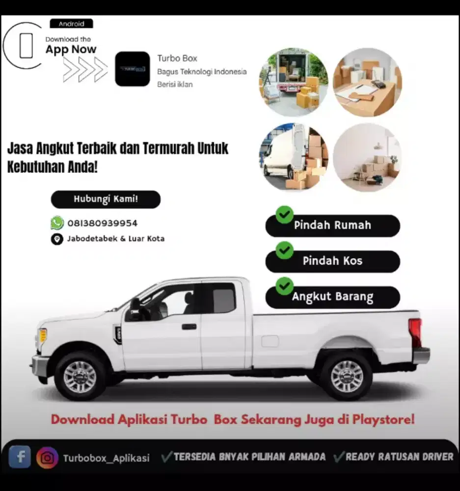 Jasa Angkut Pindahan & Kirim Barang Ready Engkel/Pickup Bak & Box