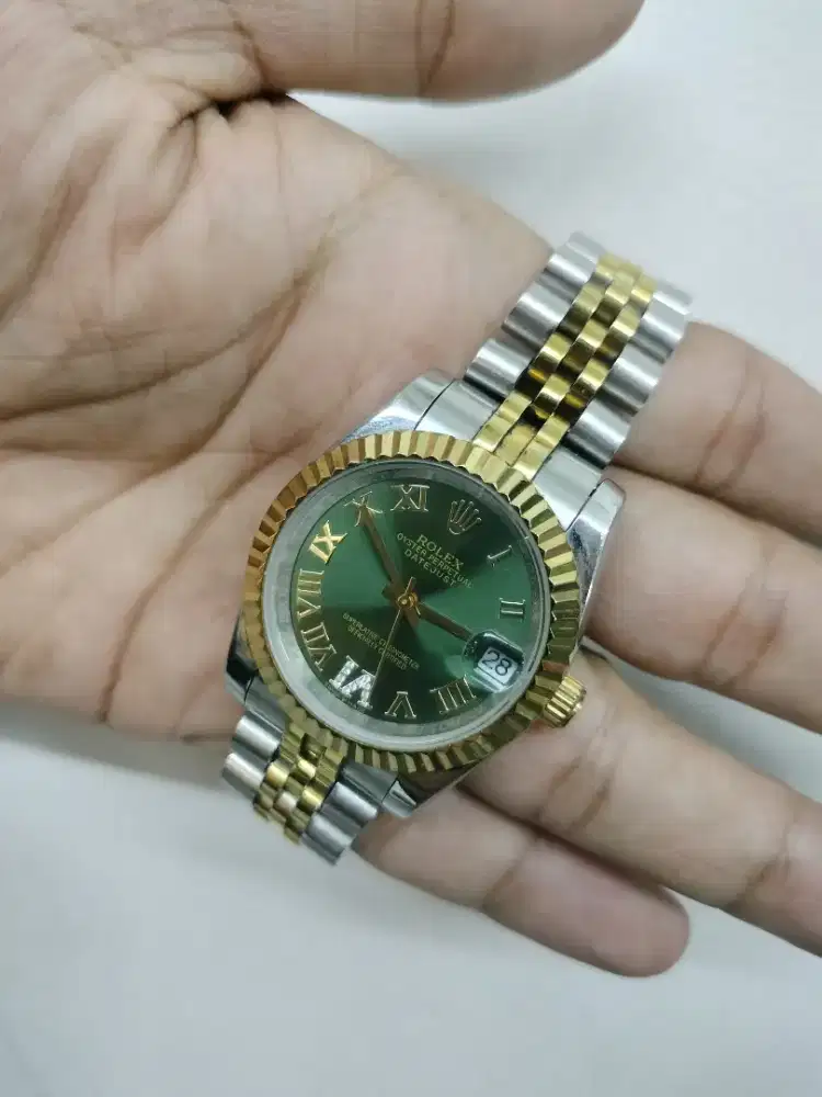 Jam tangan matic made ini Swiss 18k