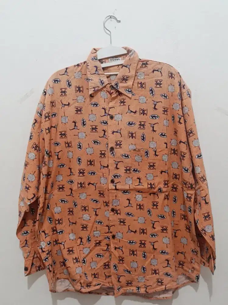 Kemeja Oversize Motif Unisex