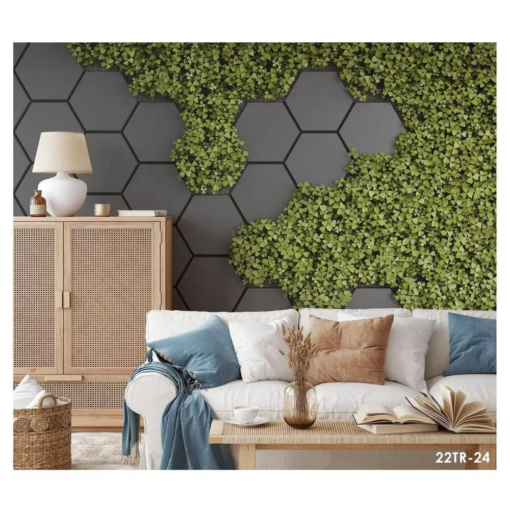 Wallpaper Dinding 3D Custom Desain Korden Gorden Vitrase