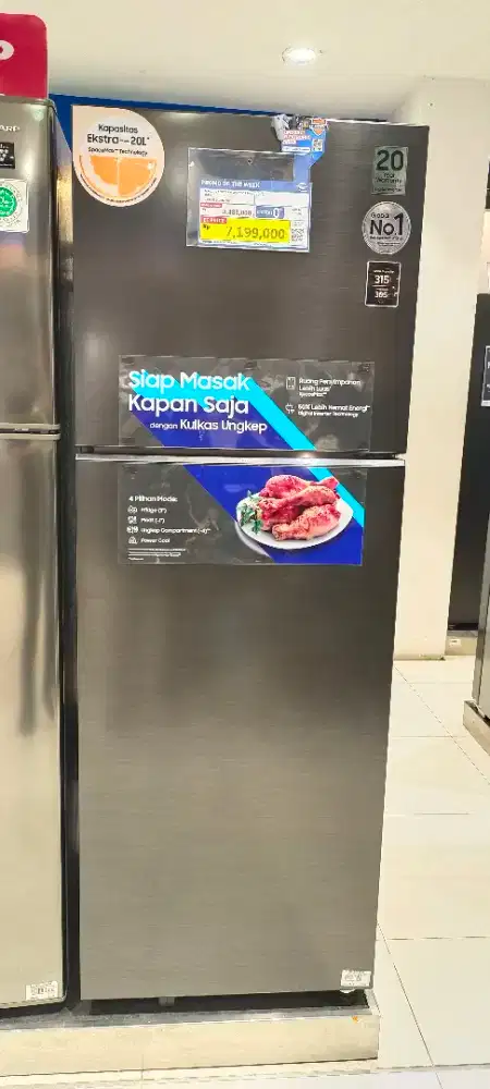 (NEW) KULKAS SAMSUNG 2 PINTU 305L INVERTER (KREDIT TANPA DP)