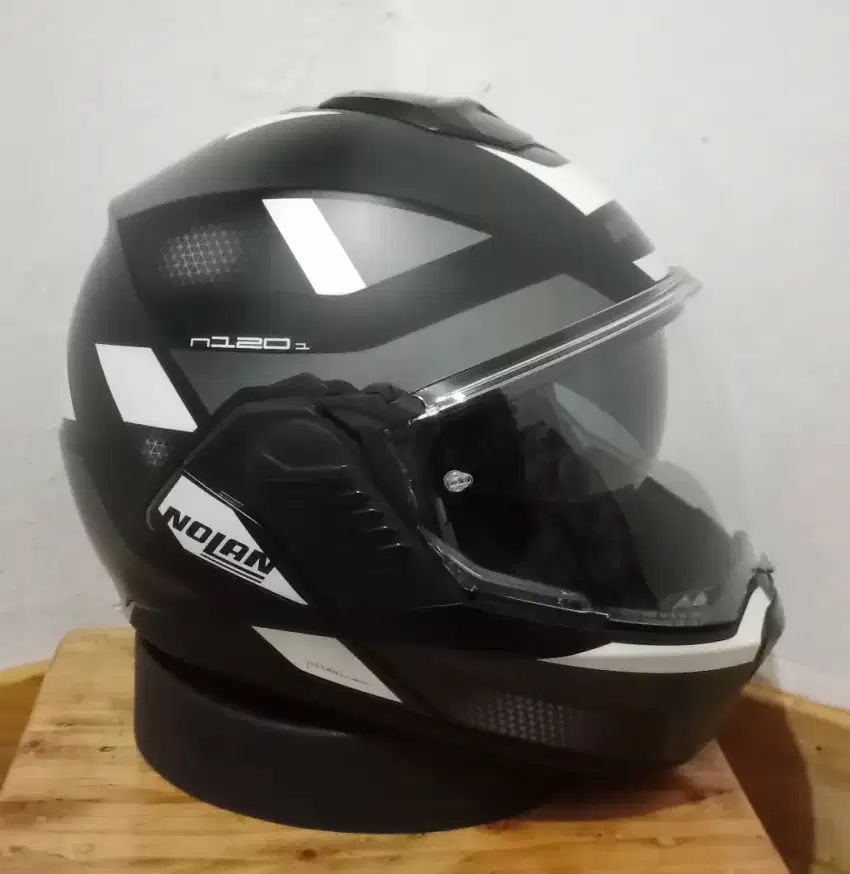 Nolan N120-1 Subway Flat Black N-Com Modular Helmet