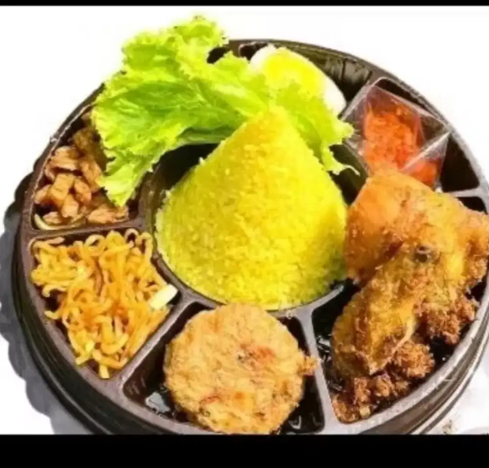 Tumpeng Mini Ayam Goreng Serundeng Termurah