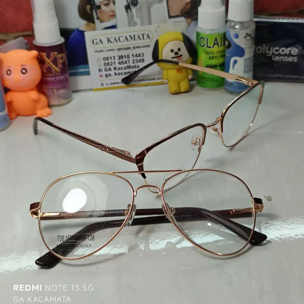 Frame Kacamata Pria dan Wanita untuk Pengguna Plus dan Minus