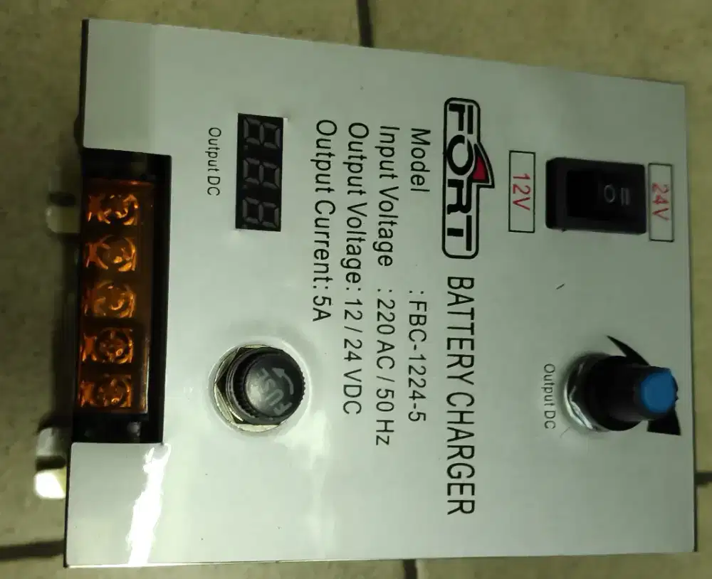 Dijual Cas Aki Automatis Baterai Charger Genset 5A/12-24Vdc