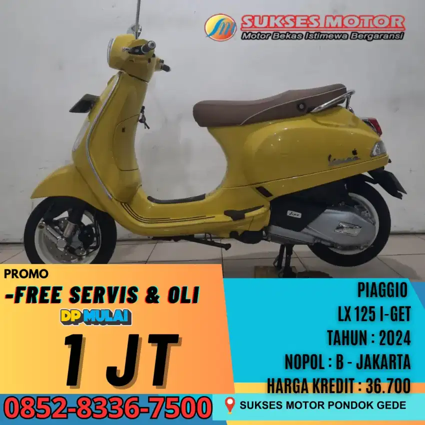 LIKE NEW PIAGGIO VESPA LX 125 I-GET TAHUN 2024