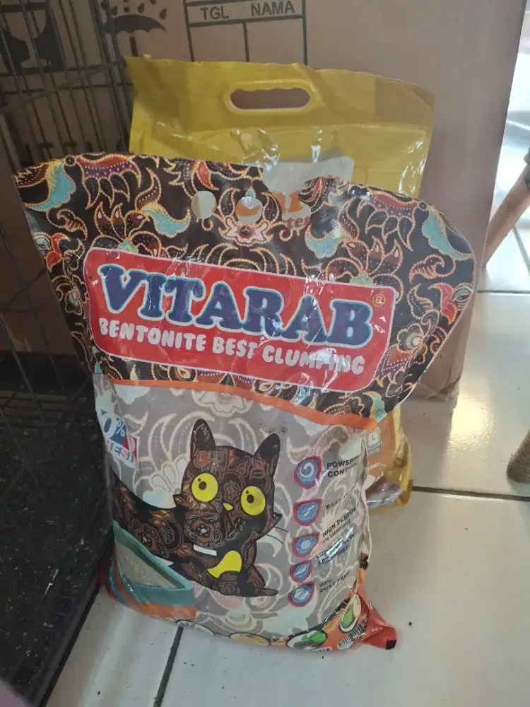 Pasir gumpal kucing vitarab 5.5lt baru