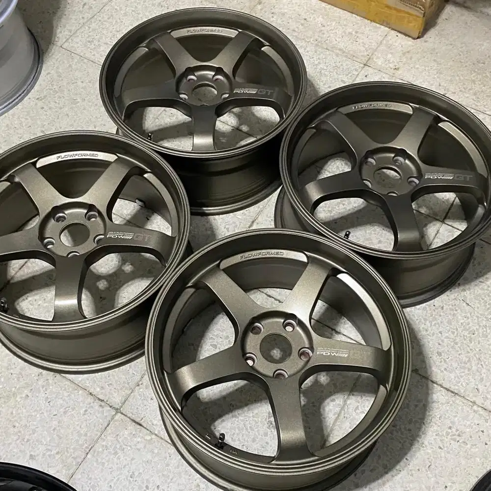 Ori PDW GT FF107 Ring 18 5x114 5x112 Lebar 8 ET 42 Velg Original R18
