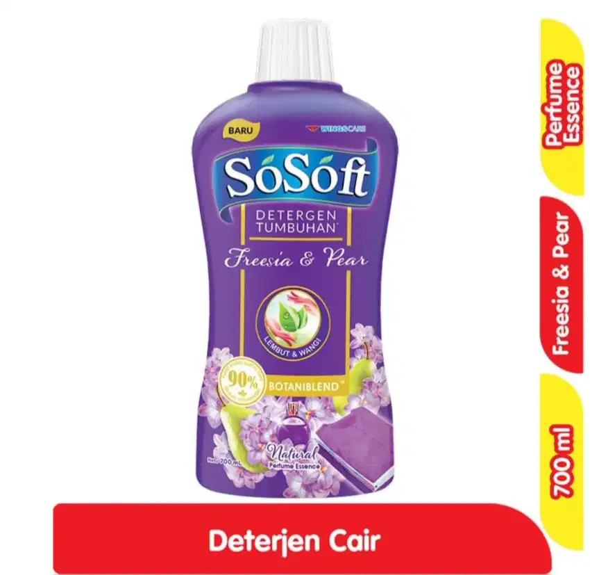 Sosoft Detergen Cair Freesia dan Pear 700ml