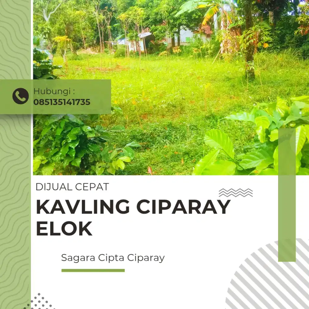 Tanah Ciparay Elok Lokasi Nyaman dan Asri
