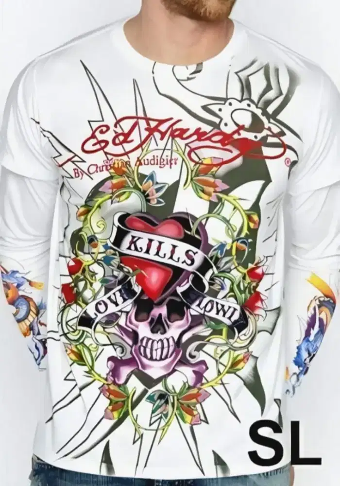 Kaos Long Sleeve ED HARDY Love Kills Slowly by Cristian Audigier