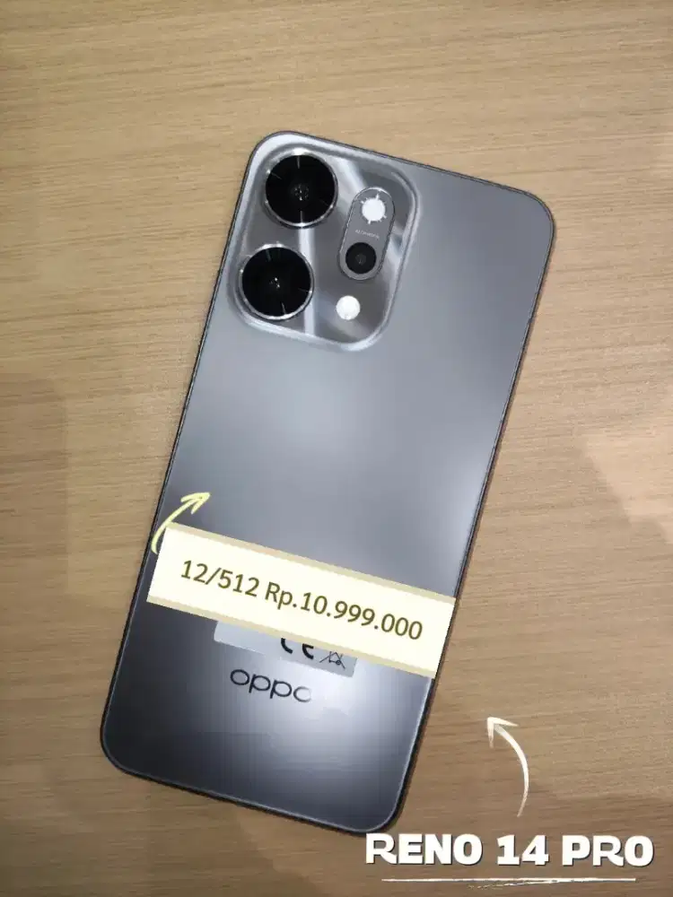 OPPO Reno14 Pro 5G 24GB/512GB cash, kredit, cicilan 0%, tukar-tambah