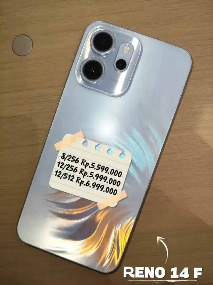 OPPO Reno14 F 5G 24GB cash, kredit cukup KTP, tukar-tambah, cicilan 0%