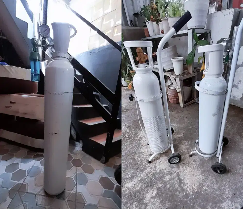 Tabung oksigen & regulator