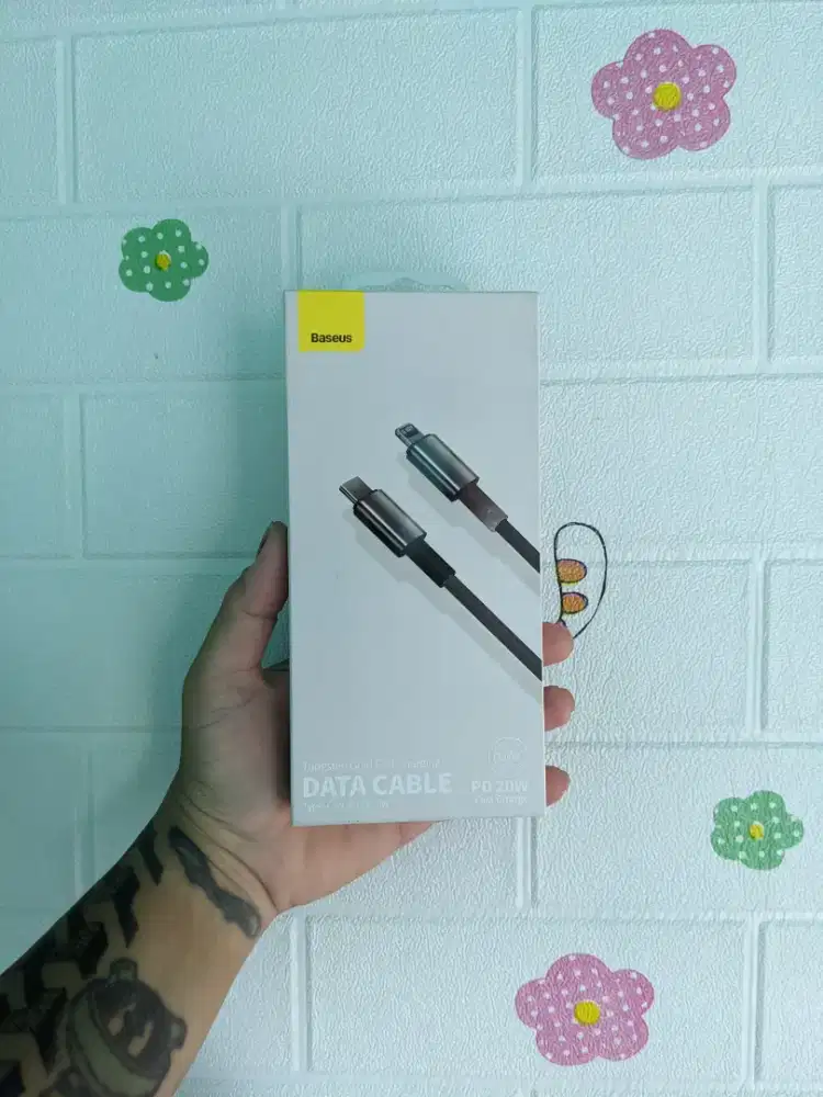 Kabel Data C to Lightning 
Original Baseus
New 
Bahan Nylon