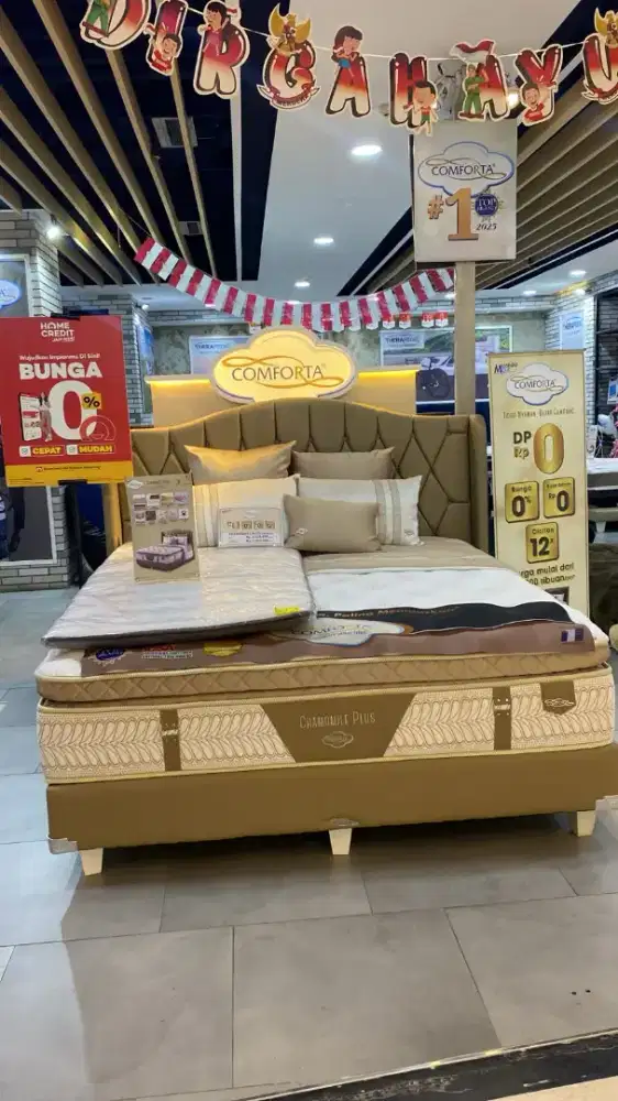 CASH/KREDIT SPRINGBED COMFORTA 1SET CASHBACK PAKAI HOMECREDIT BUNGA 0%