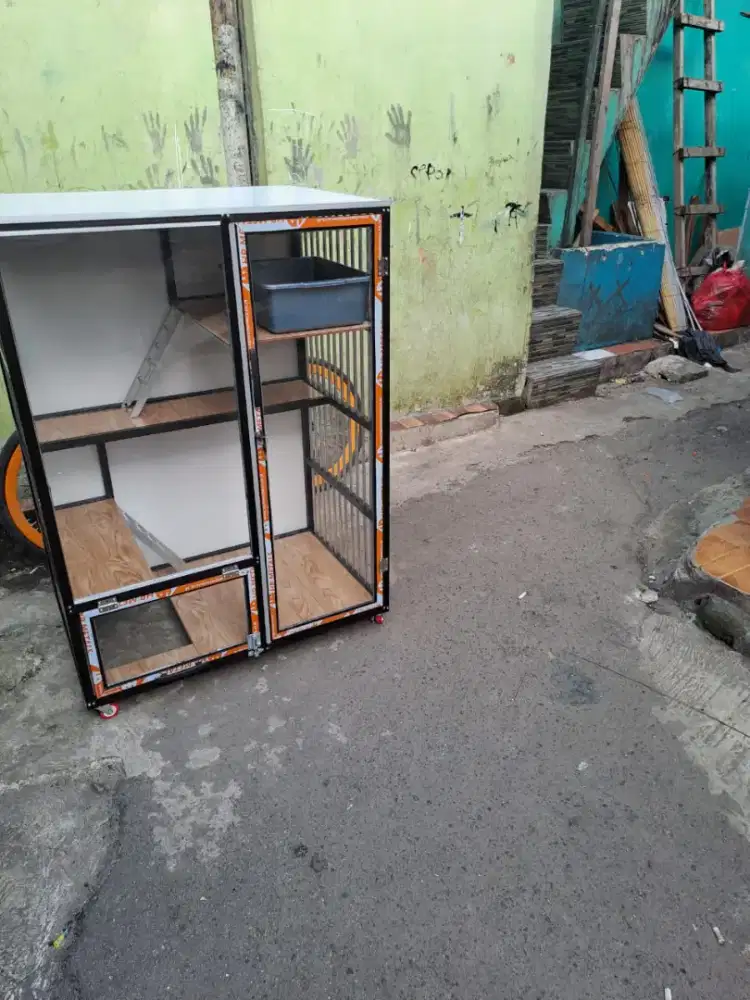 Kandang kucing 1kaca playground