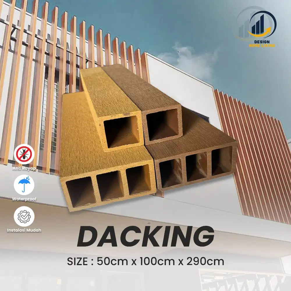 Hollow decking outdoor 5x5cm 5x10cm Partisi outdoor (Terima Jasa)