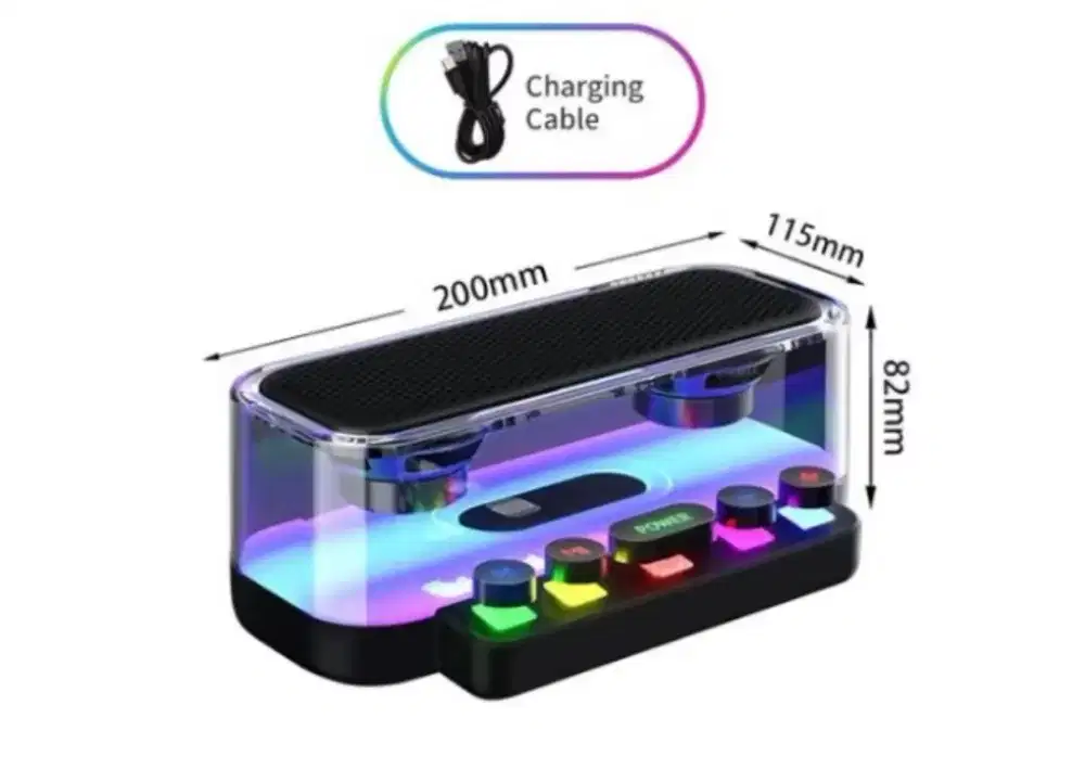 Speaker soundbar mini unik + rgb