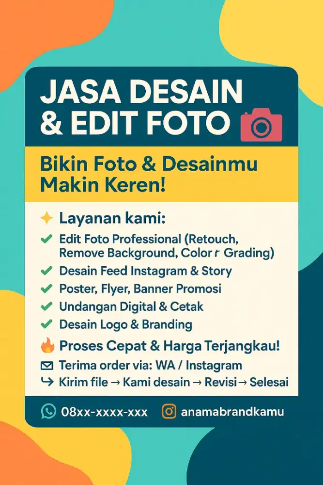 jasa edit foto mulai dari lima ribuan